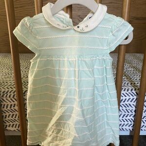 Janie and Jack Light Green Baby Outfit